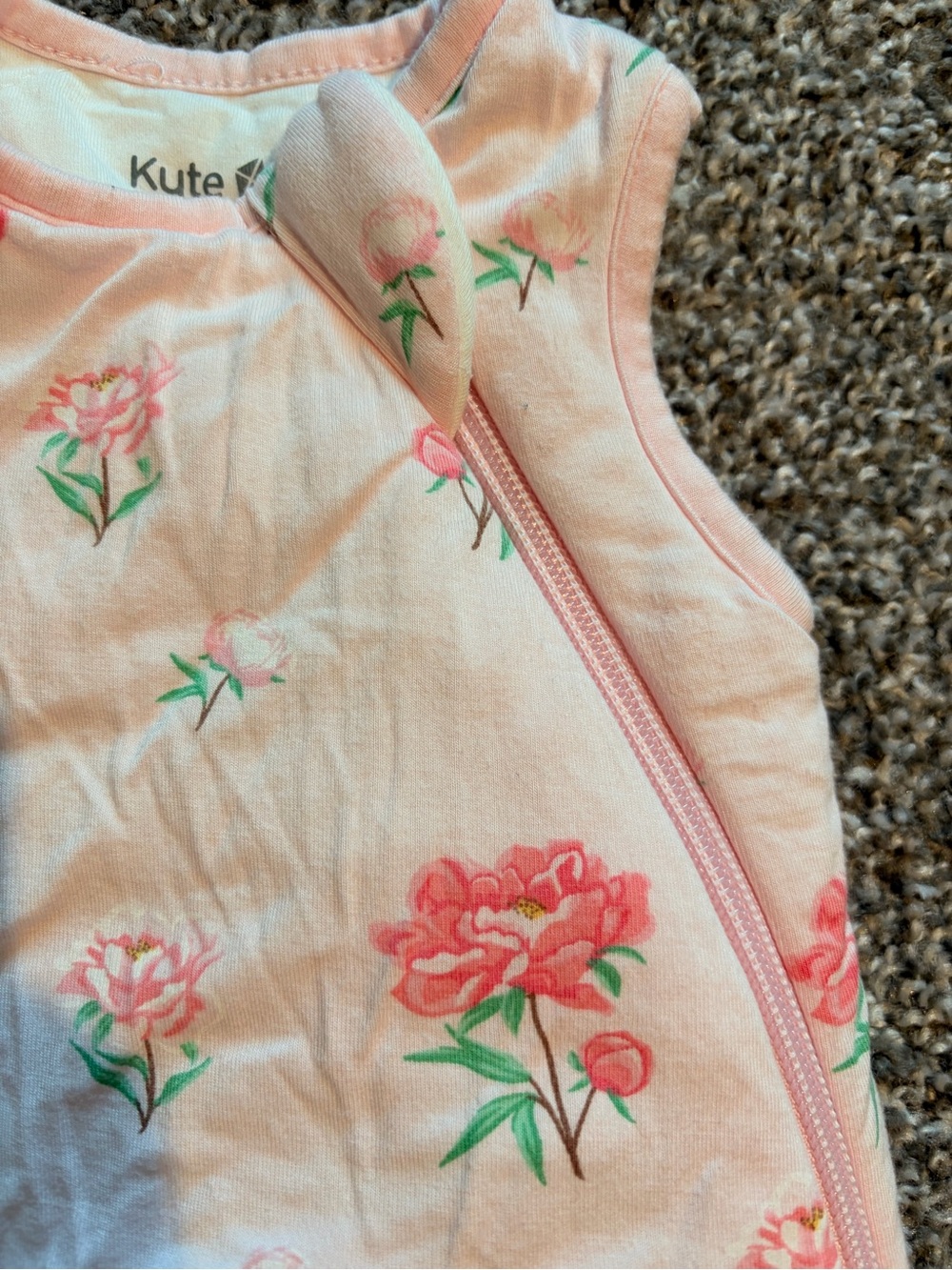 Kyte Baby Pink Floral Sleeveless Sleep Sack - Picture 3 of 3